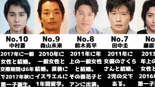 実は結婚している芸能人【ランキング】【比較】