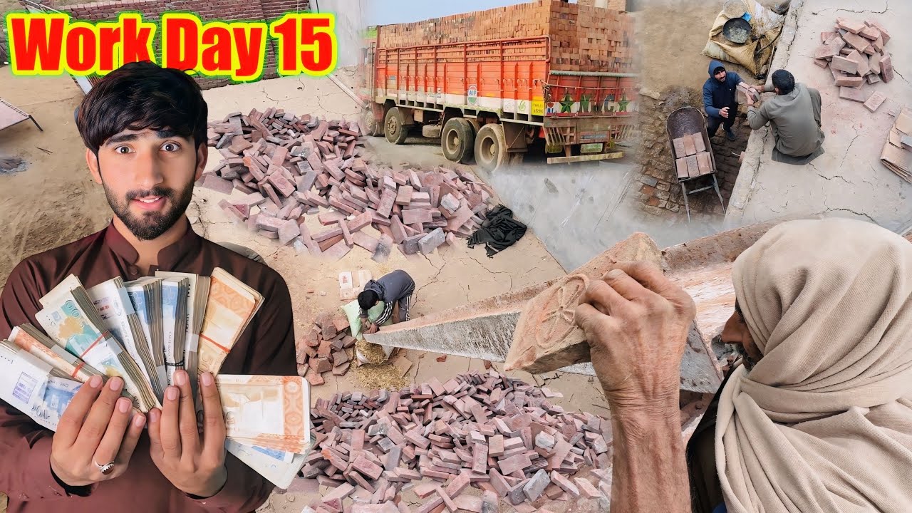 Lahori Bricks A Gai 😍Price..? Work Day #15 |Ufff itani mehangai😱its cost so high |Hamza Sidhu house 