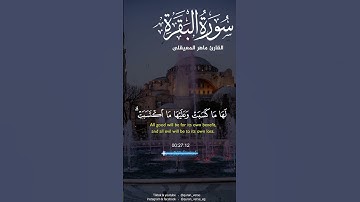 خواتيم سورة البقرة  |  ماهر المعيقلى