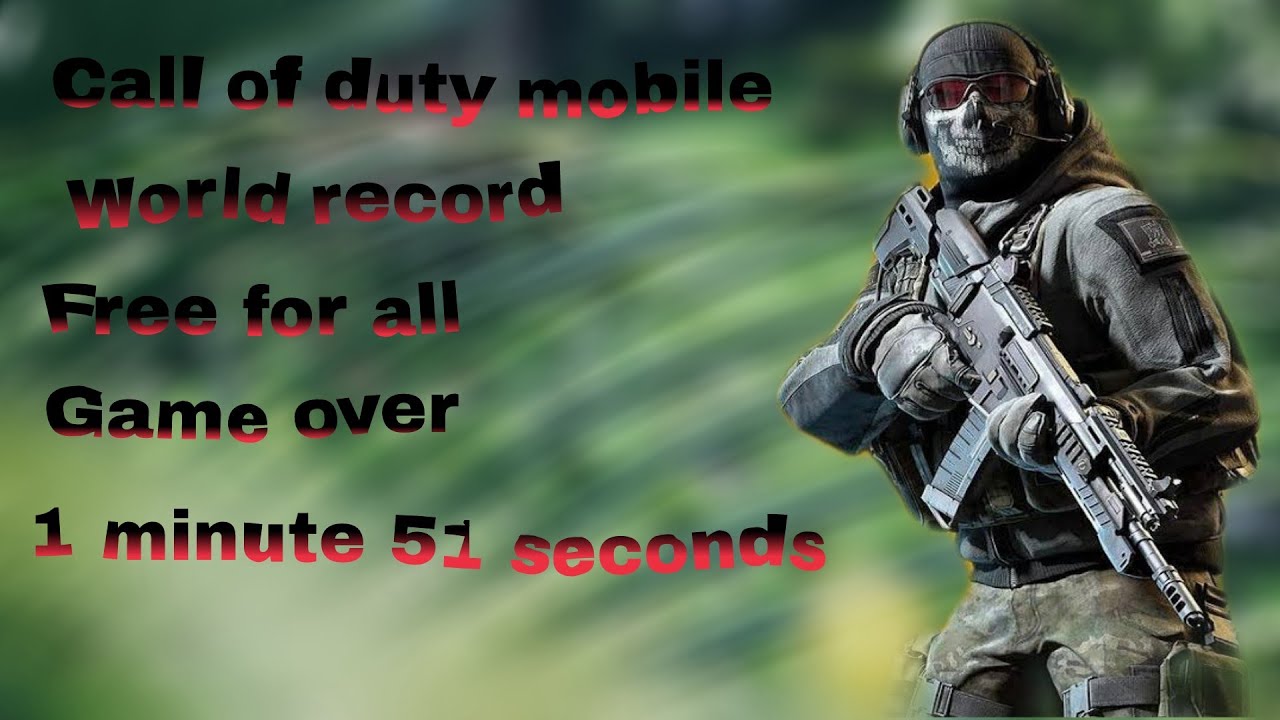 World record call of duty mobile - YouTube