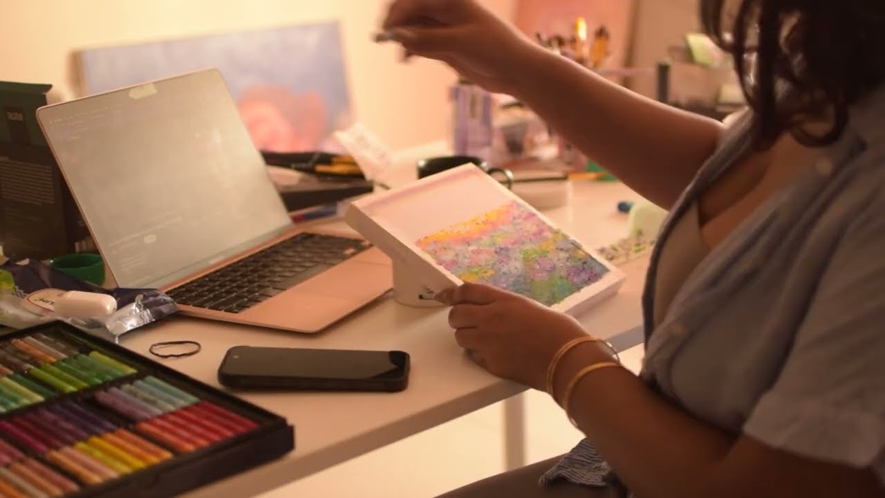 Working With Oil Pastels | A Quiet Studio Study