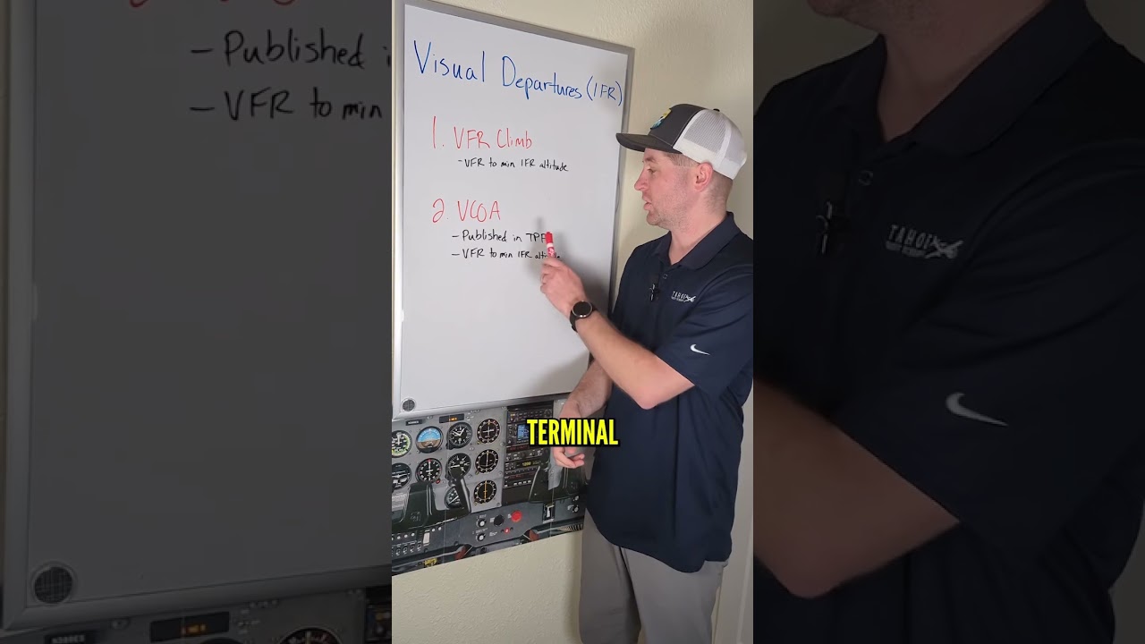 Visual departure options for IFR flying 
