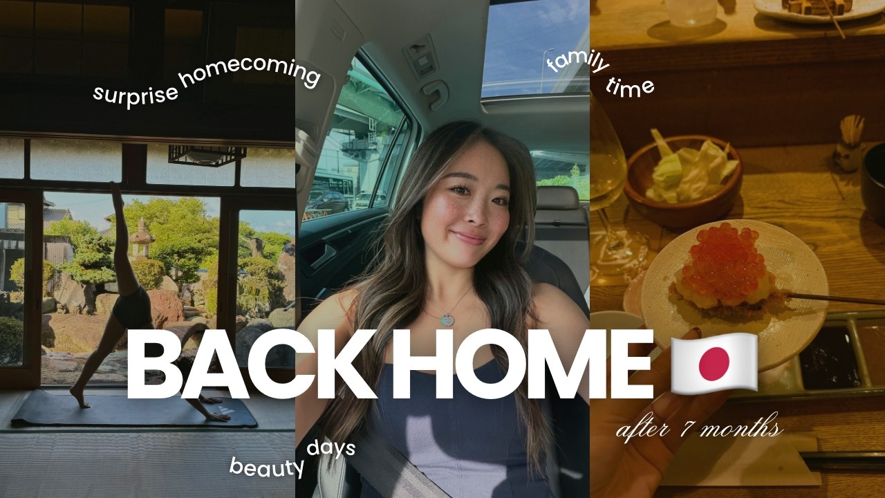 BACK HOME After 7 months【7ヶ月ぶりの日本🇯🇵】サプライズ帰国・美容day・家族との時間 Family, Beauty & Everyday Life⭐︎