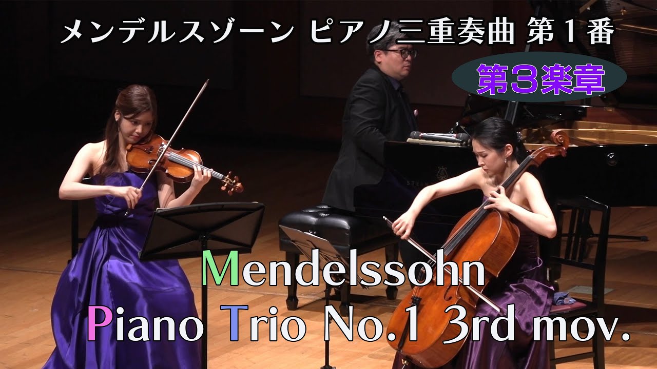 Mendelssohn – Piano Trio No. 1, 3rd Movement - YouTube