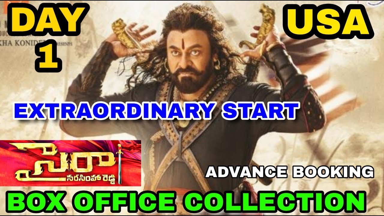 Sye Raa Movie Records Breaking Box Office Collection Day 1 USA | Advance booking