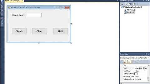 Leap Year Checker in Visual Basic NET