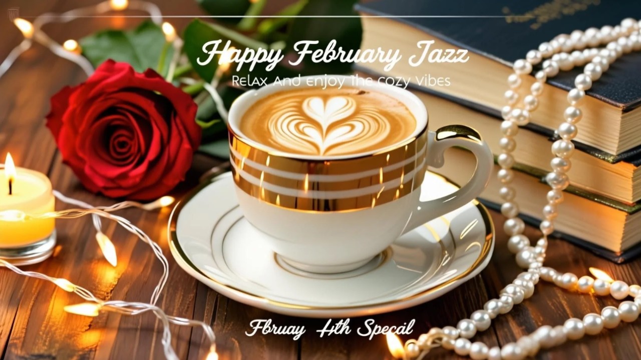 Happy February Jazz ☕ Morning Coffee Music with Relaxing Bossa Nova Piano for Great Mood