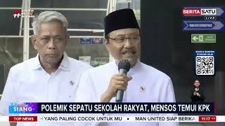 Mensos Gus Ipul Sambangi KPK Konsultasi Tata Kelola Anggaran Sepatu Rakyat #Beritasatu