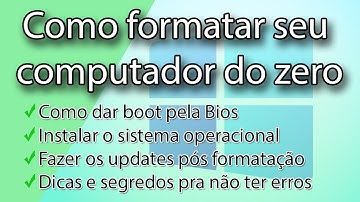Como formatar o computador do zero - tutorial completo