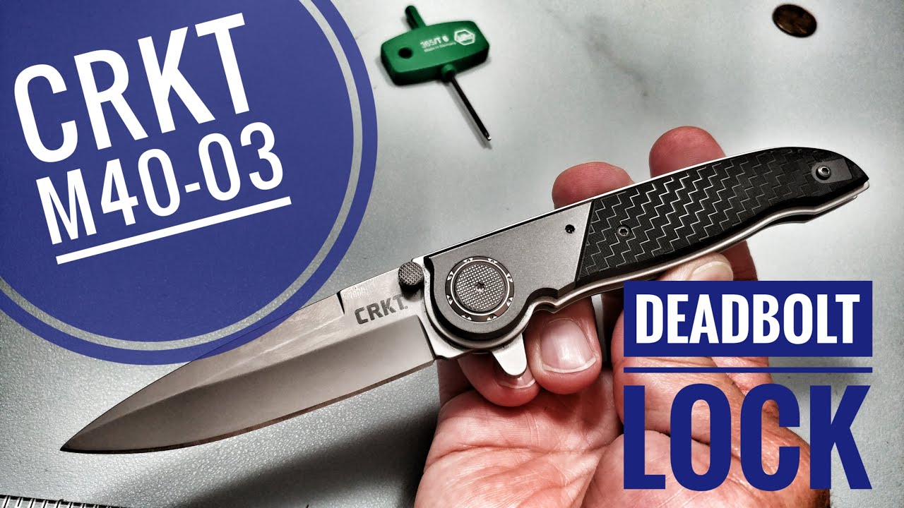 CRKT M4003 Kit Carson Knife Review Deadbolt lock by Flavio Ikoma YouTube