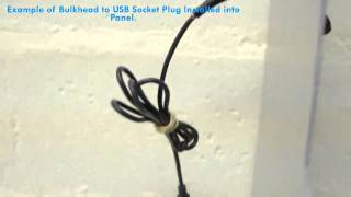 CTI's Industrial NEMA 4 (IP66) sealing watertight Bulkhead Cable