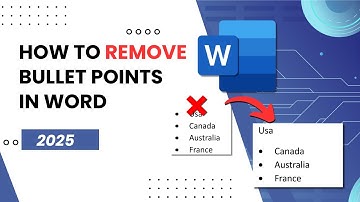 How to Remove Bullet Points in Microsoft Word (Easy & Updated 2025)