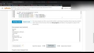 Playlist (output linked list) In Java