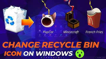 How to Change Recycle Bin Icon on Windows 11/10/7 | Pop Cat/Minecraft Recycle Bin Icons