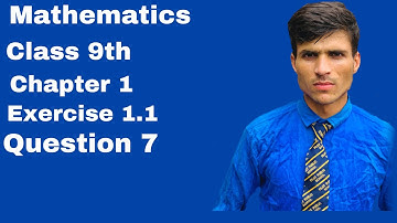 Exercise 1.1 - question 7 - class 9th \\ KPK board - lecture in Pashto language - maths