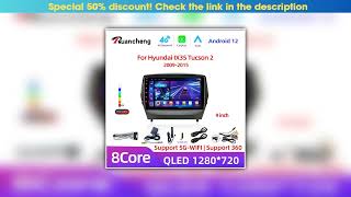Top 2 Din Android 12 4G Car Radio Multimidia Video Player Navigation GPS For ix35 Hyundai Tucson 2•