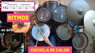Video voorbeeld van "RITMOS de ESCUELA DE CALOR - Radio Futura (8 Ritmos Fáciles para Batería)"