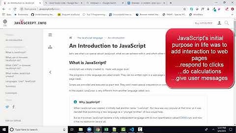 javascript.info  The Modern JavaScript Tutorial 1.1 An Introduction to JavaScript