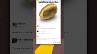 Sharing the lucky potato for my health 🍀🥔| tumblr Post