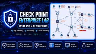 Check Point Enterprise Firewall Lab | Dual ISP, ClusterXL & High Availability (HA) Deployment