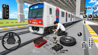 🚇 Epic Metro Train Wheel Repair & Driving Challenge! 🔧🔥 Realistic Gameplay screenshot 1