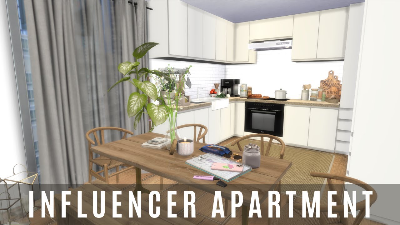 INFLUENCER APARTMENT | THE SIMS 4 | SPEED BUILD | DL + CC