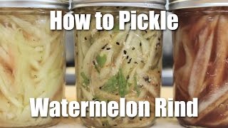 How to Pickle Watermelon Rind