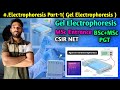 Electrophoresis Technique Part-1 || Gel Electrophoresis || BSc || MSc || CSIR NET || PGT || NEET