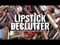 LIPSTICK DECLUTTER || GOING THROUGH MY ENTIRE COLLECTION