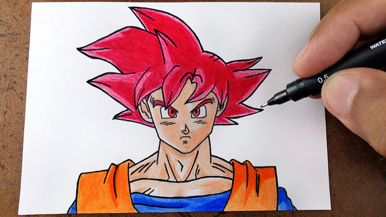 Como Desenhar o GOKU, Muito Fácil, Super Fácil