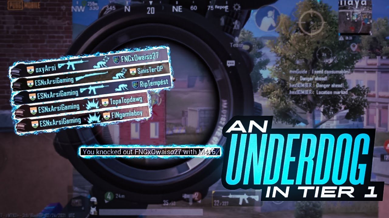 HOW AN UNDERDOG DOMINATES IN TIER 1 COMPETITIVE | PUBG MOBILE T1 MONTAGE