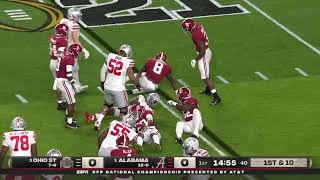 Sermon Leaves Game Early Due To Injury National Championship Highlights Ohio State Vs Alabama 2022