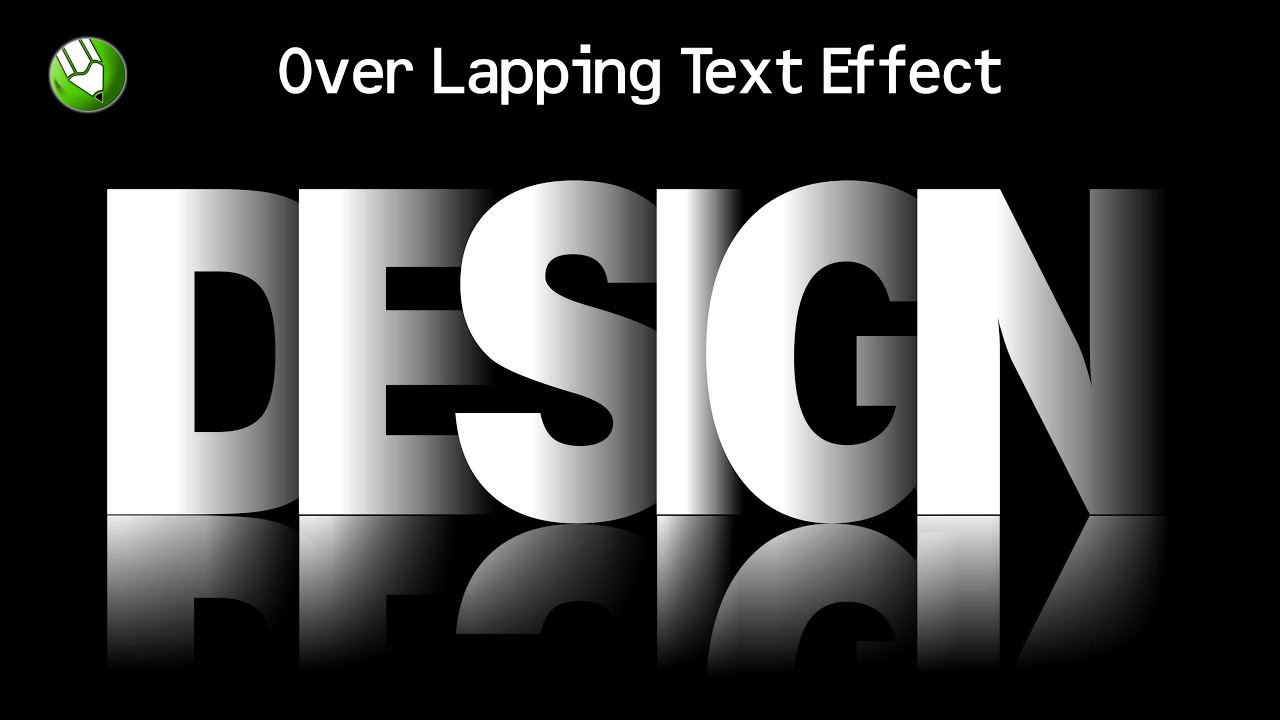 How to Create Shadow Text Effect in Coreldraw | Overlapping Text Effect ...