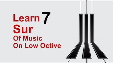 learn 7 Sur of music on low octive 🎹