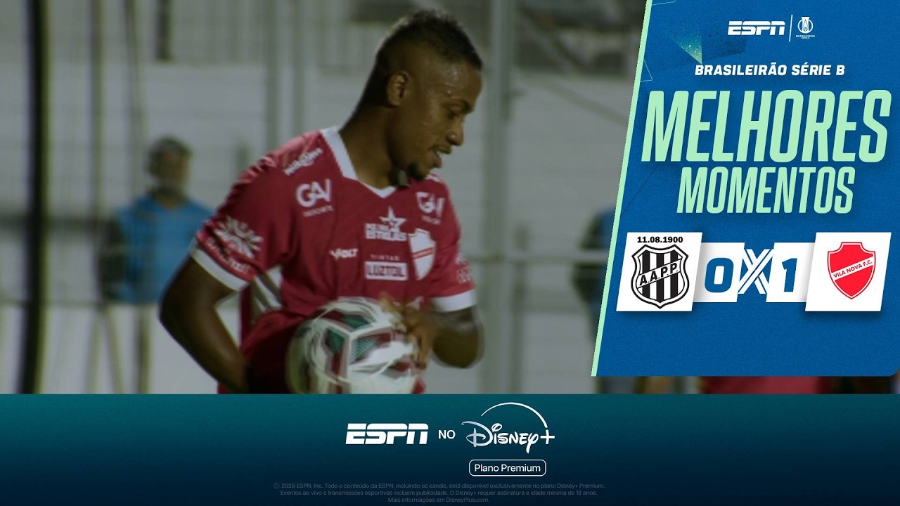 VILA NOVA VENCE PONTE PRETA PELA SÉRIE B EM PARTIDA COM VAR E EMOÇÃO NO FINAL | MELHORES MOMENTOS