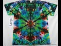 Tie Dye a Stained Glass design on a Tee