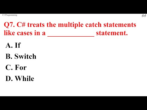 C# Programming Important MCQ Quiz PART-5