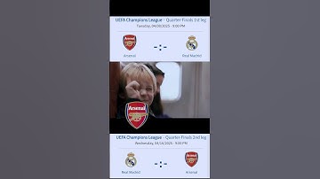 UCL 24/25 quarterfinals Matchday Arsenal vs Real Madrid Funny passenger 57  Real always Comeback