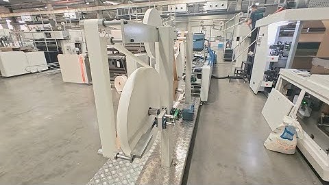 To Chile/ A400 Automatic Paper Bag Making Machine With Flat Handle/ 2 Color Printing Online  #paper