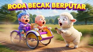 Roda Becak Berputar Putar 🚴‍♂️ 🎵 | Petualangan Ahlan | Animasi 3D Anak Populer | De Ahlan