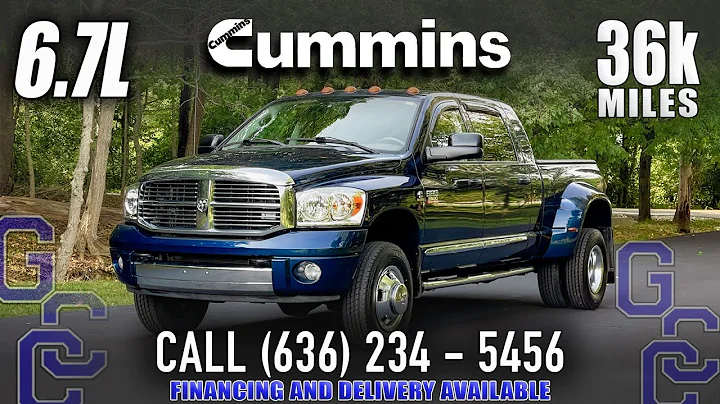 Powerful and Well-Maintained 2008 Dodge Ram 3500 Mega Cab Dually Laramie