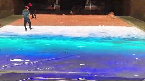 Interactive LED floor manufacturing effect