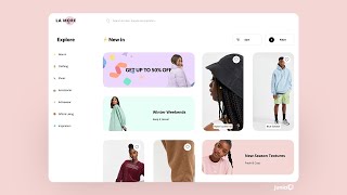 Responsive Shopping Website Design using html, css & javascript | react.js