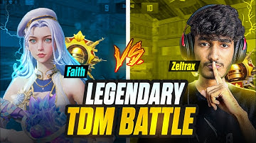 Legendary TDM Battle 🔱 Zeltrax And Faith PlayzZz | 1v1 ft. @1NonlyZeltraX