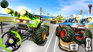 Monster Truck Firing Games | Highway Car Destroy Game 3D screenshot 3