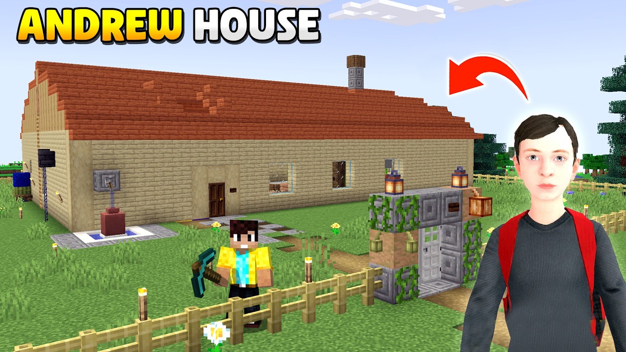 I BUILD SCHOOLBOY RUNAWAY HOUSE IN MINECRAFT FOR MY VILLAGERS 🏠 | MINECRAFT GAMEPLAY #31