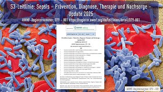 S3 Leitlinie Sepsis – Prävention, Diagnose, Therapie und Nachsorge (Update 2025)