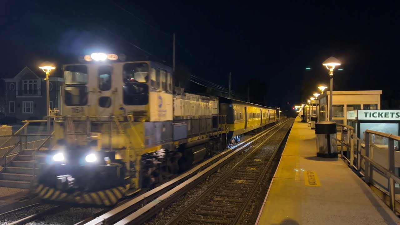 LIRR laser train at East Williston YouTube
