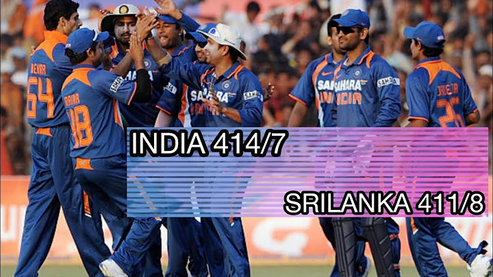 INDIA Clinches HIGH SCORING THRILLER AT RAJKOT |India Vs Srilanka 1st Odi 2009| IND 414/7 & Sl 411/8