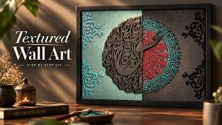 I Turned a Simple Board Into Stunning Textured Wall Art | DIY Tutorial